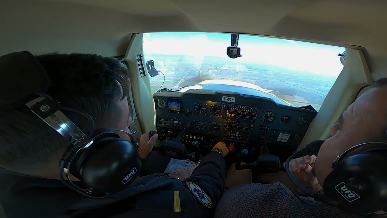 Yunuseli Yenişehir Havalimanı Seyrüsefer Uçuşu - Cessna 150