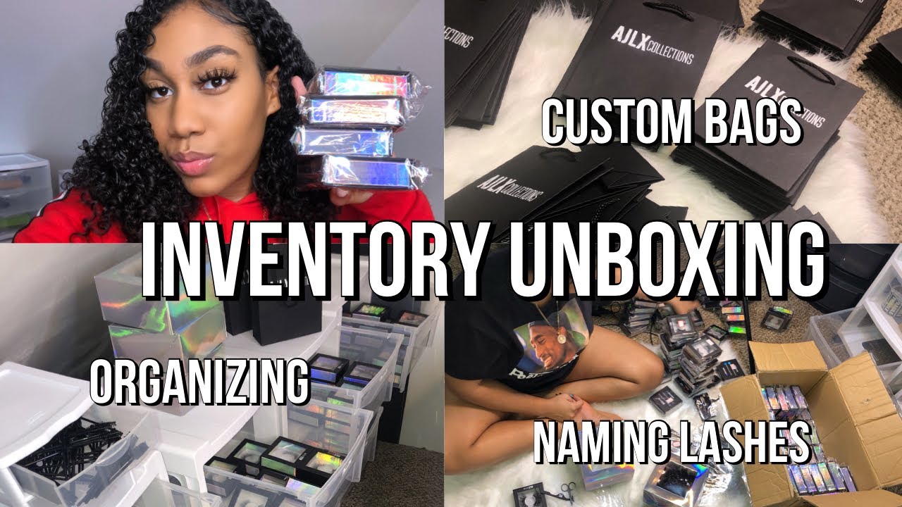 INVENTORY & LASH UNBOXING + HOW I ORGANIZE & NAME MY LASHES: VLOG | ENTREPRENEUR LIFE