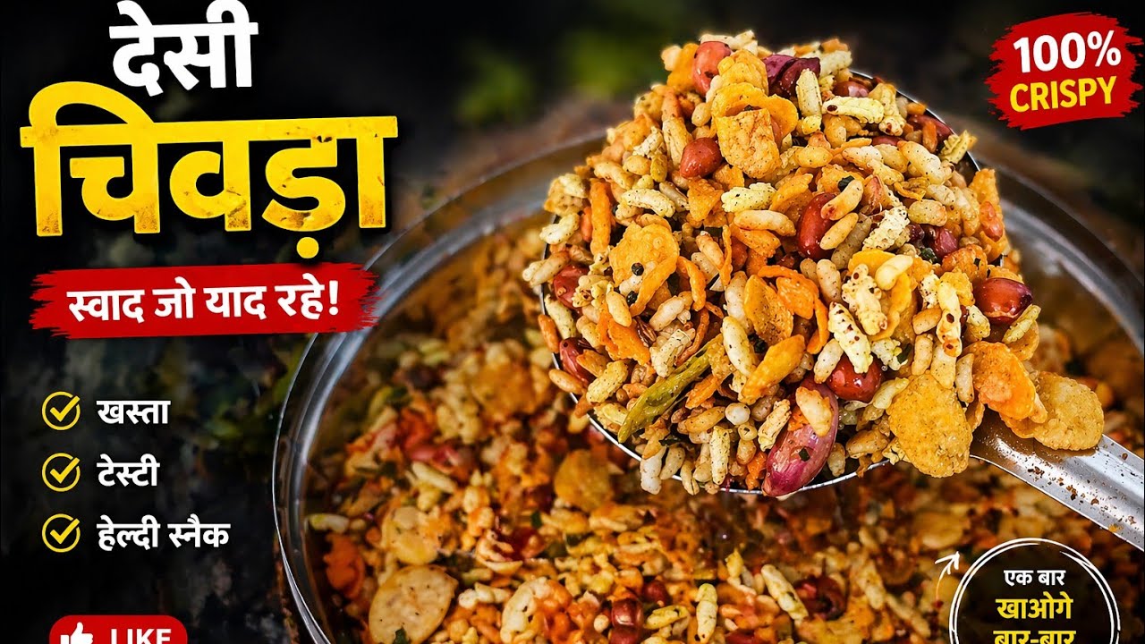 Market Jaisa Namkeen Chivda Ghar Par | Secret Masala Recipe 😍