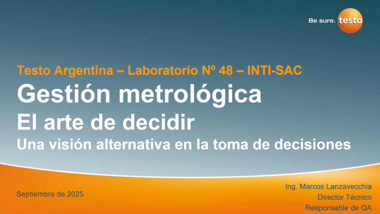Webinar Testo - Metrología