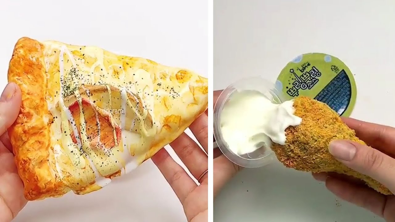 FOOD SLIME ASMR! Oddly Satisfying Video Compilation | ASMR, Slime Pressing