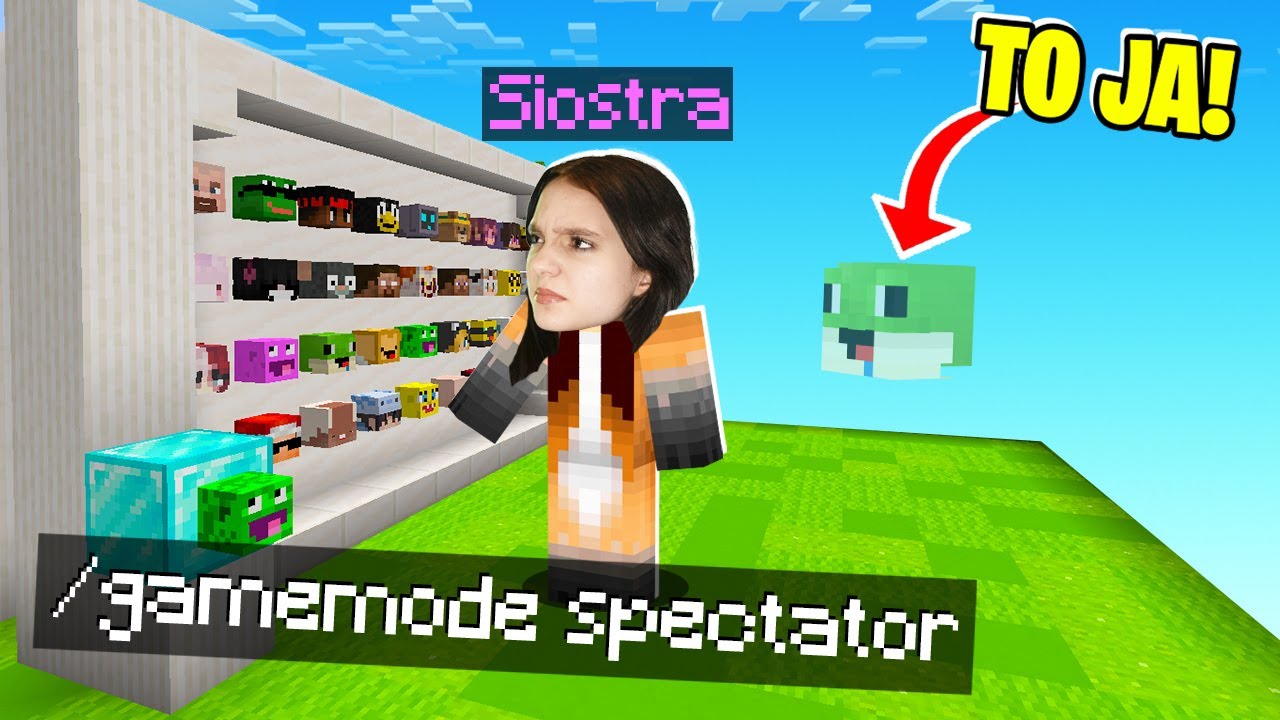 OSZUKUJE MŁODSZĄ SIOSTRĘ w ZGADNIJ KTO TO w Minecraft! (popłakała się)