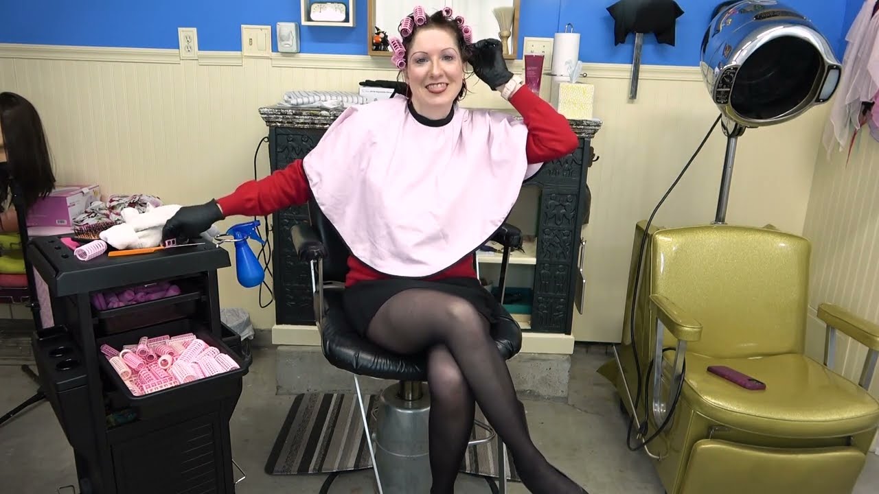 Trying out Okay Salon's Tool Cart with Snap on Roller Set, Under the Dryer, and Brush Out