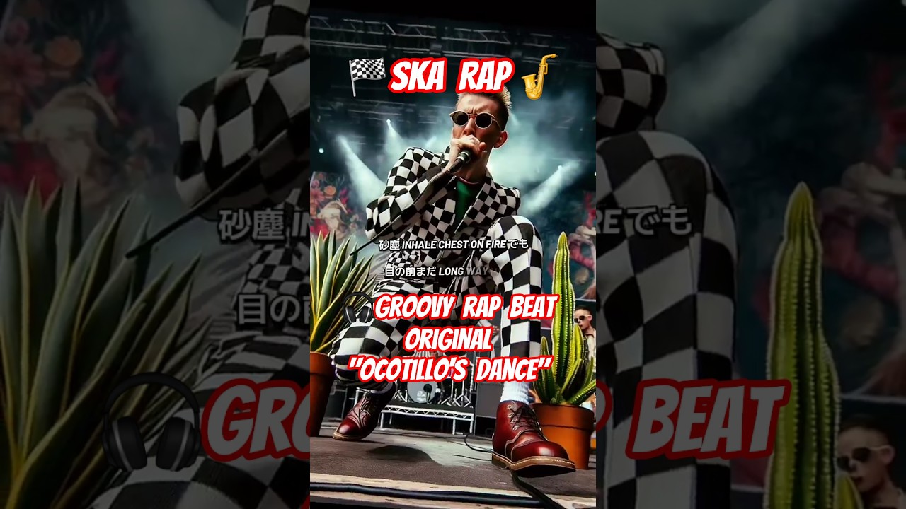 🏁Groovy Rap Beat🎷"Ocotillo's Dance" 🎧pika ai original /Ska /Rap /Punk 