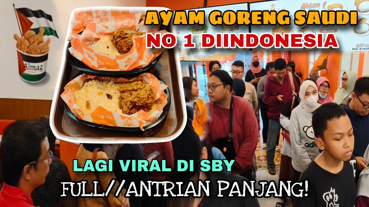 Almaz fried chicken Surabaya/ lagi viral di surabaya Pembeli rela antri berjam-jam!!