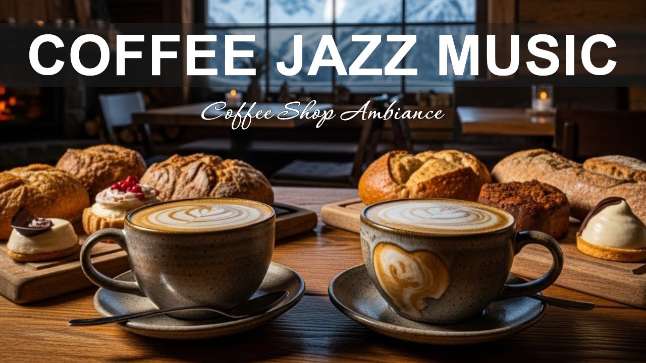 Coffee Jazz Music ☕❄️ Coffee Shop Ambiance & Smooth Piano for Study, Work & Peaceful Moments