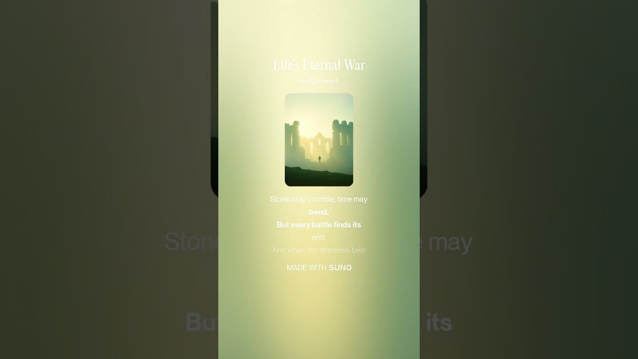 Life’s Eternal War