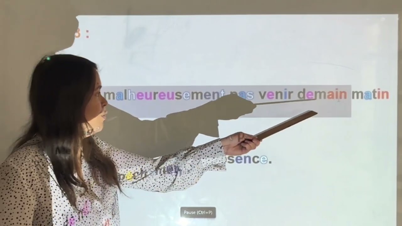 Lire la langue : vidéo 6 : prévenir d'une absence