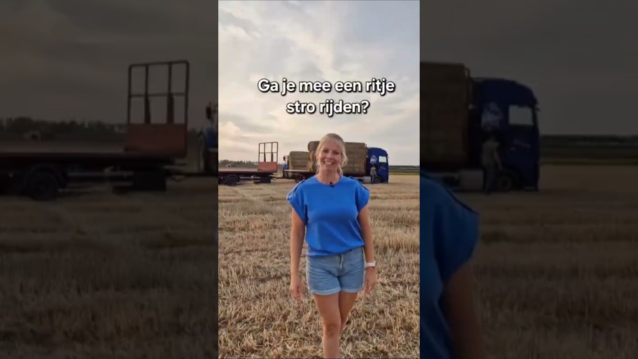 Ga je mee een ritje stro halen? 🌾🚛 #vrachtwagen #boeren #farmlife #boerin #farming #bestlife