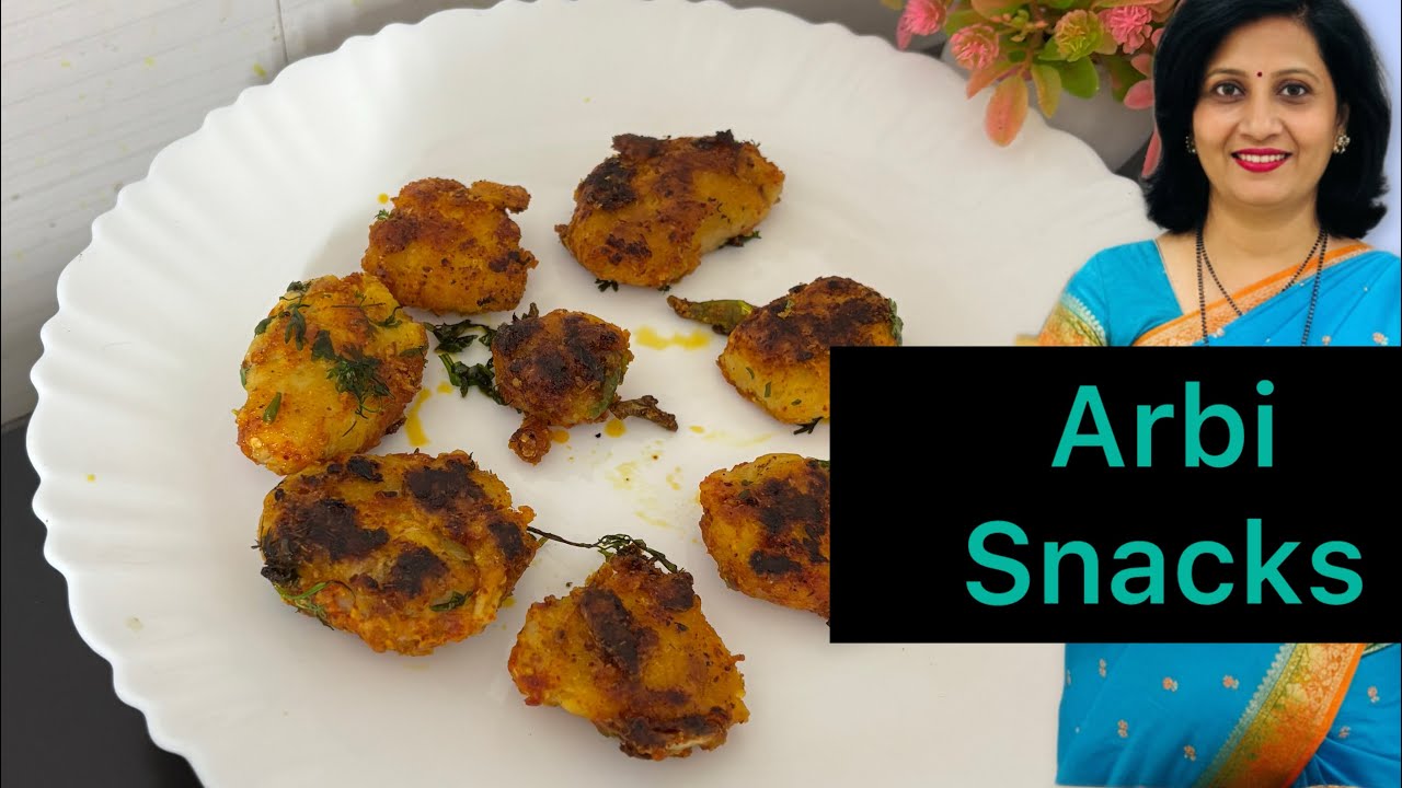 Mehmano Ke liye Maine banaye crispy Arabi Ke snacks.