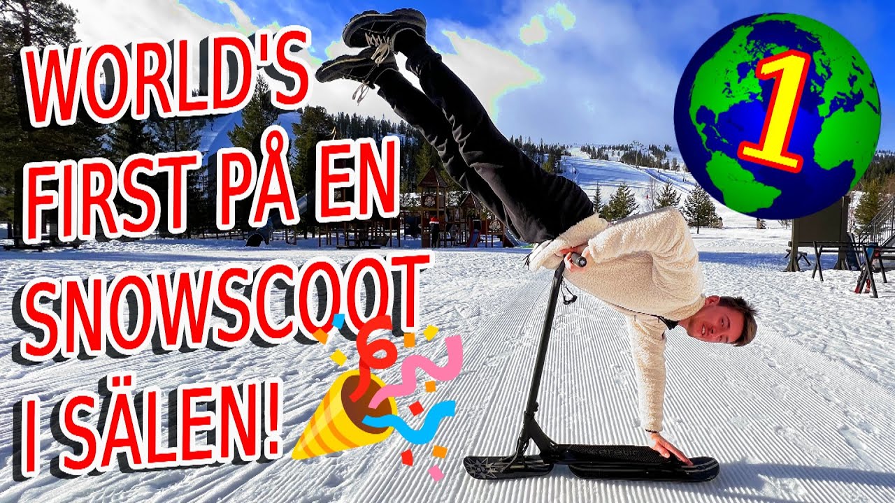 WORLD'S FIRST PÅ EN SNOWSCOOT I SÄLEN!