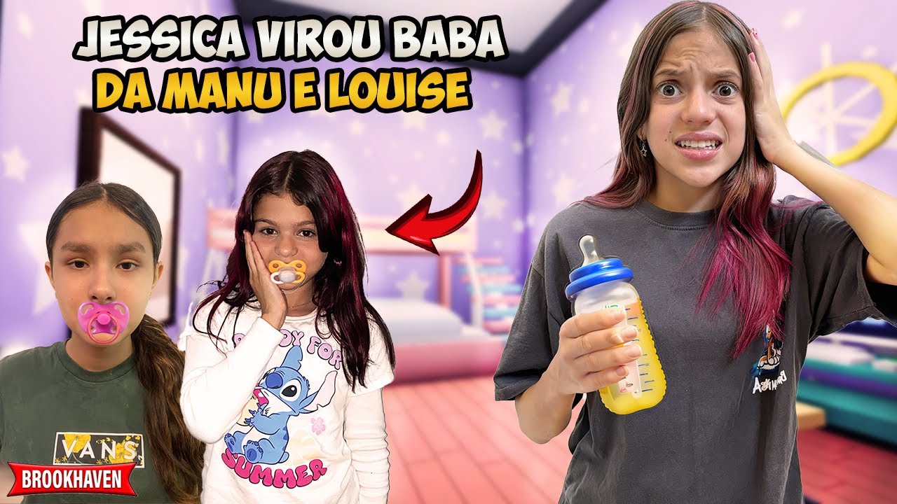 VIREI BABÁ DA MANU PRIMA CHATA E DA LOUISE POR 24HORAS NO BROOKHAVEN.
