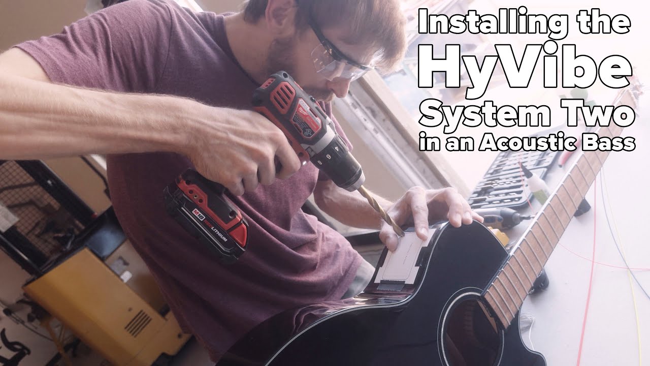 Installing the HyVibe System 2 in a Fender CB-60SCE Acoustic Bass