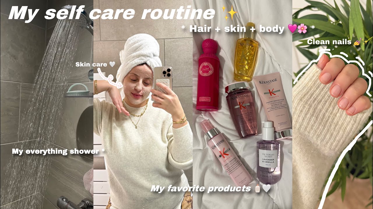 My self care routine🧴🩷: روتيني الأسبوعي للعناية بنفسي🛁كيفاش تبقى ريحتك زوينة🌸بشرة زجاجية✨