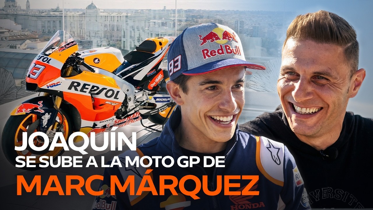 Marc Márquez le enseña su MotoGP a Joaquín