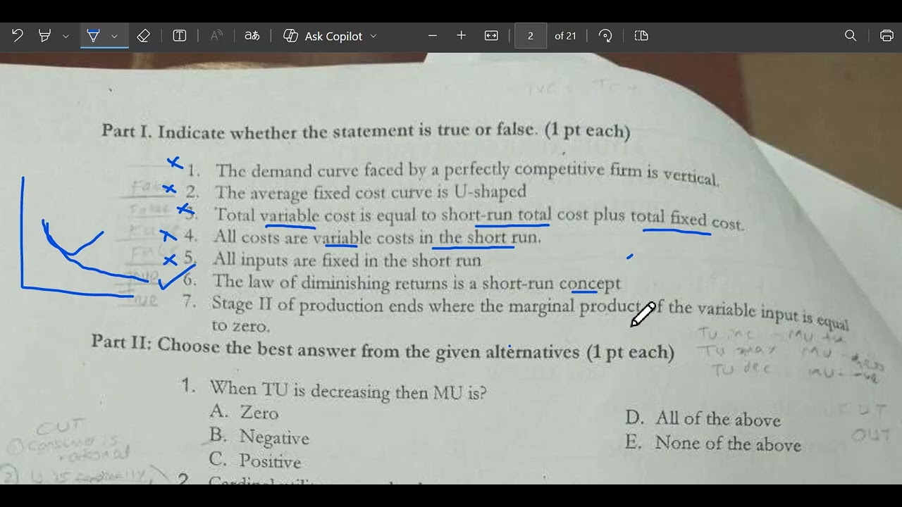 economics freshman final exam question for all Ethiopian FRESHMAN students