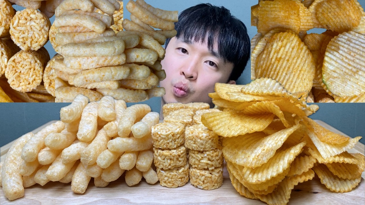[ASMR] 매운 새우깡, 매운 쫄병스낵, 매운 스윙칩 매운 과자 먹방  | Spicy Snacks Mukbang