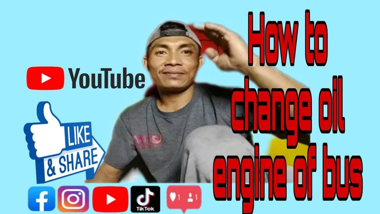HOW TO CHANGE OIL ENGINE BUS. (ANKAI BUS JO8E)......VLOG#1