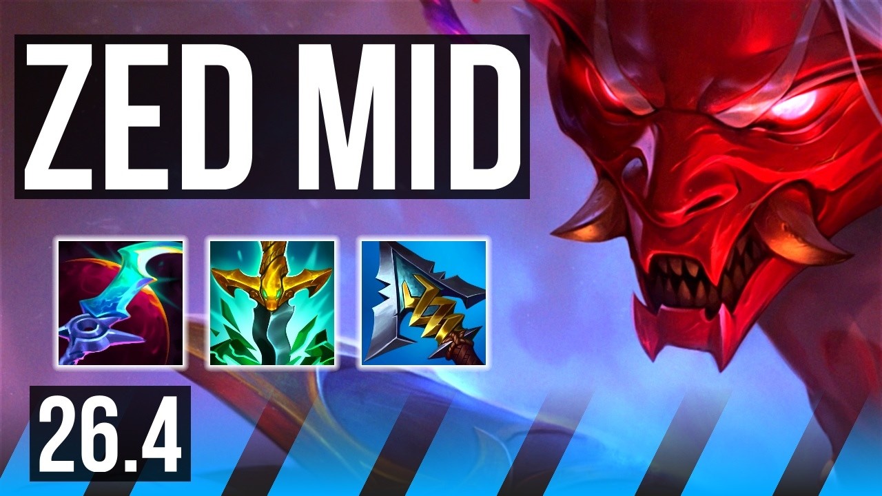 ZED vs MORDEKAISER (MID) | Good KDA: 17/2/8 | KR Master | 26.4