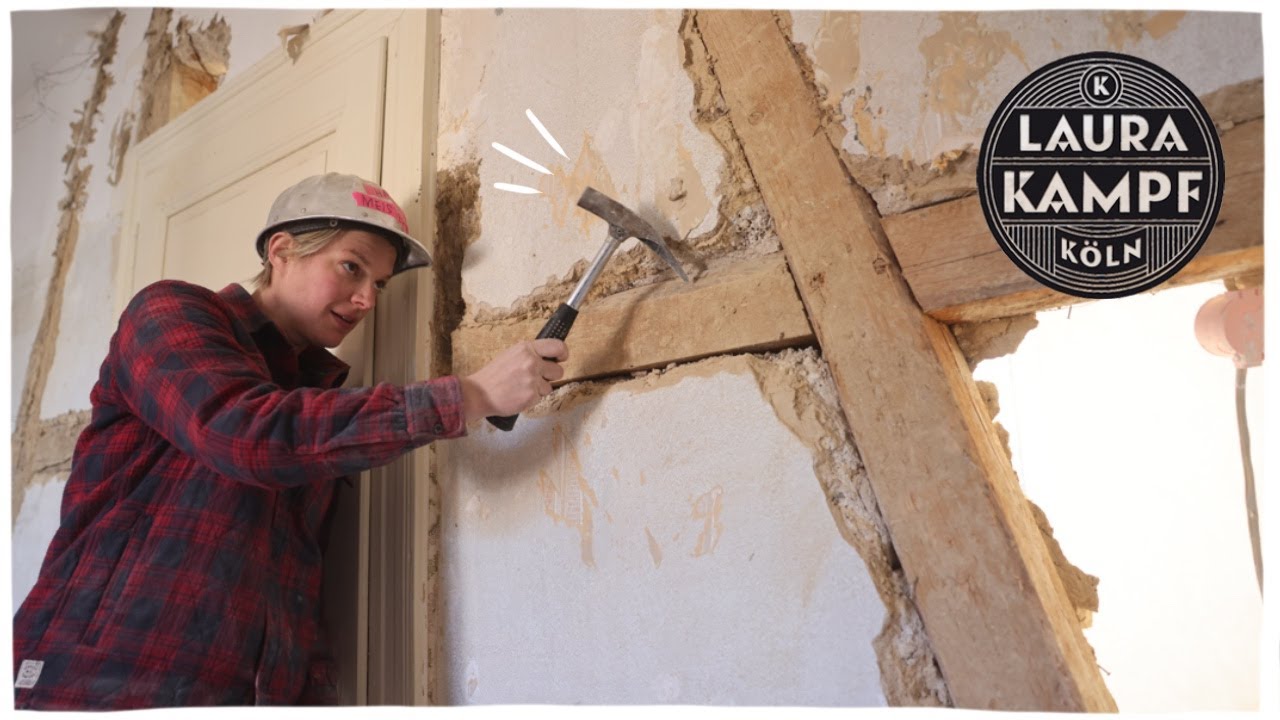 Tearing down the wall!!(Half Timbered House Restoration)