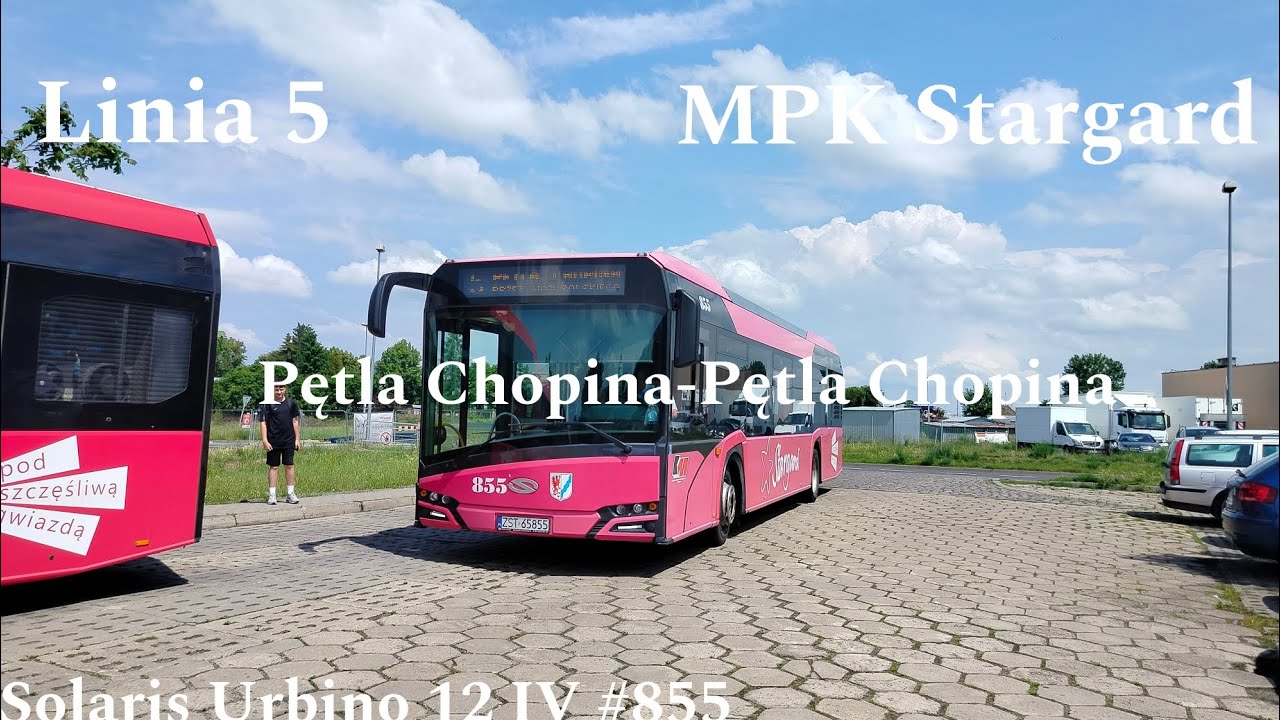 Stargard Linia 5 Pętla Chopina-Pętla Chopina Solaris Urbino 12 IV #855