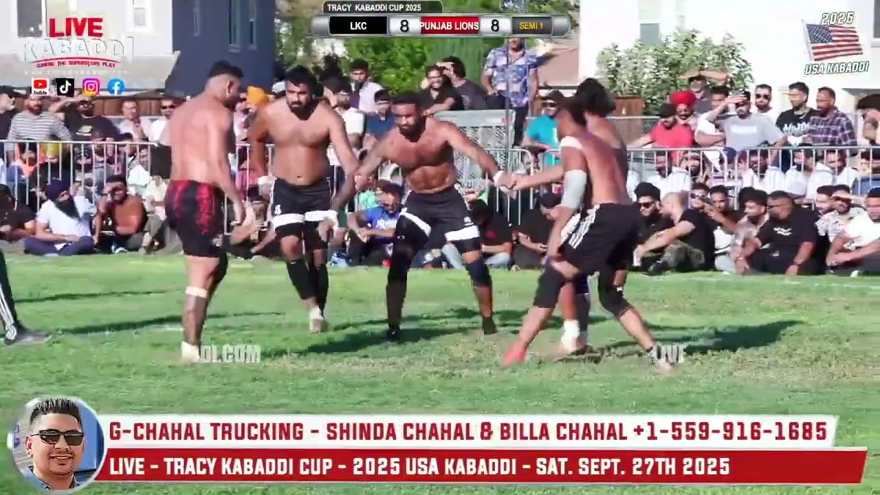 Semi 1 - Tracy kabaddi cup 2025 - American Kabaddi Federation
