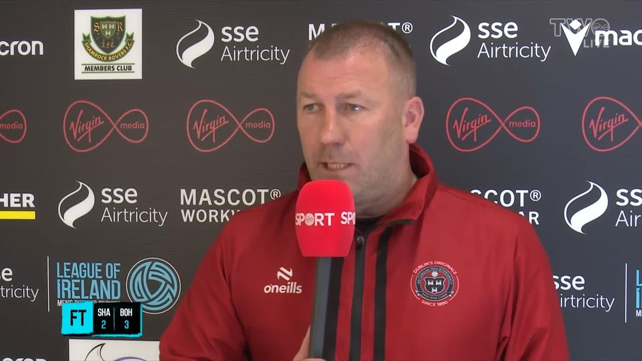 Alan Reynolds after his Bohs side comeback to beat Shamrock Rovers 3-2