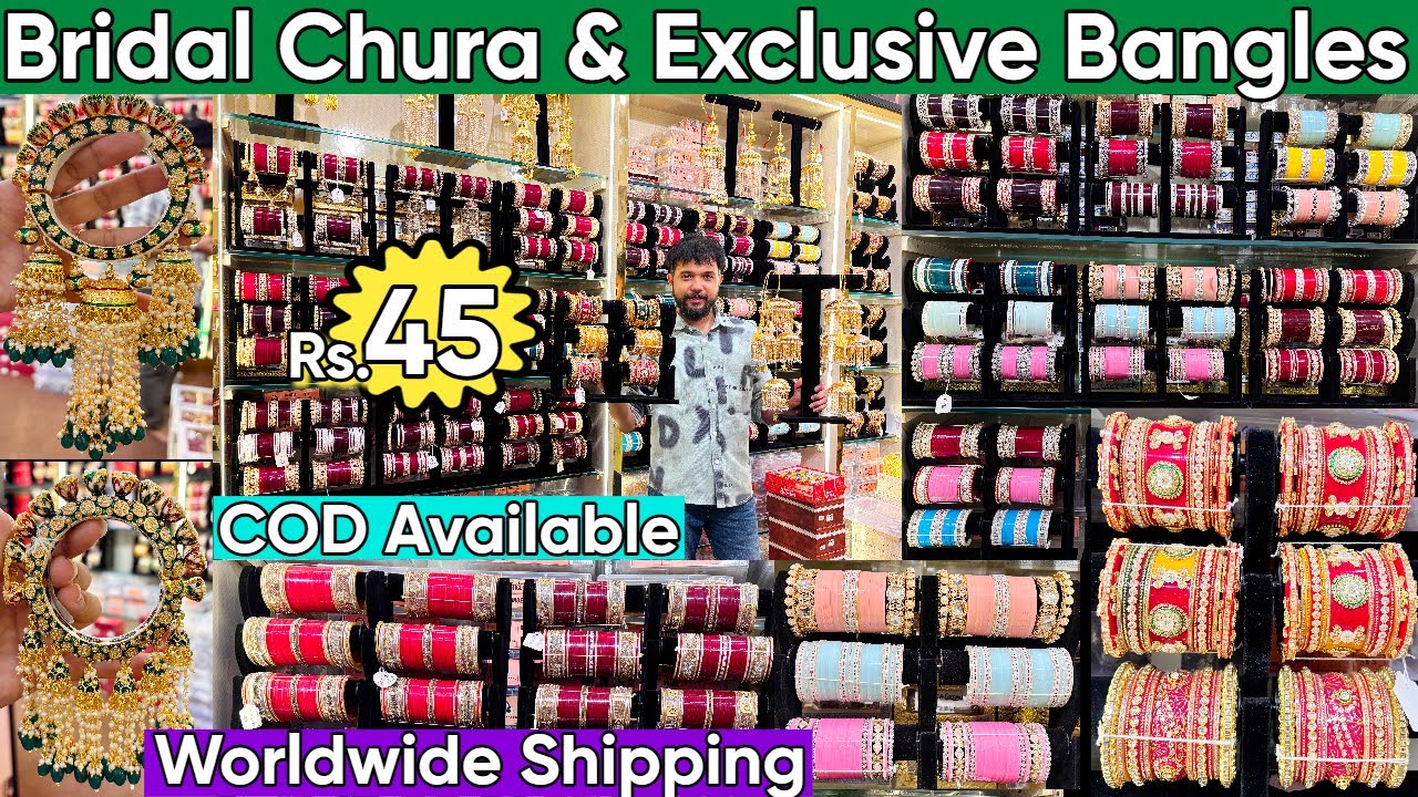 Exclusive Imported Traditional Bridal Chura & Premium Designer Kundan, Polki, Rajwadi & AD Bangles