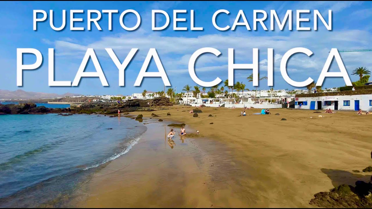 Playa Chica, Puerto Del Carmen, Lanzarote (4K)
