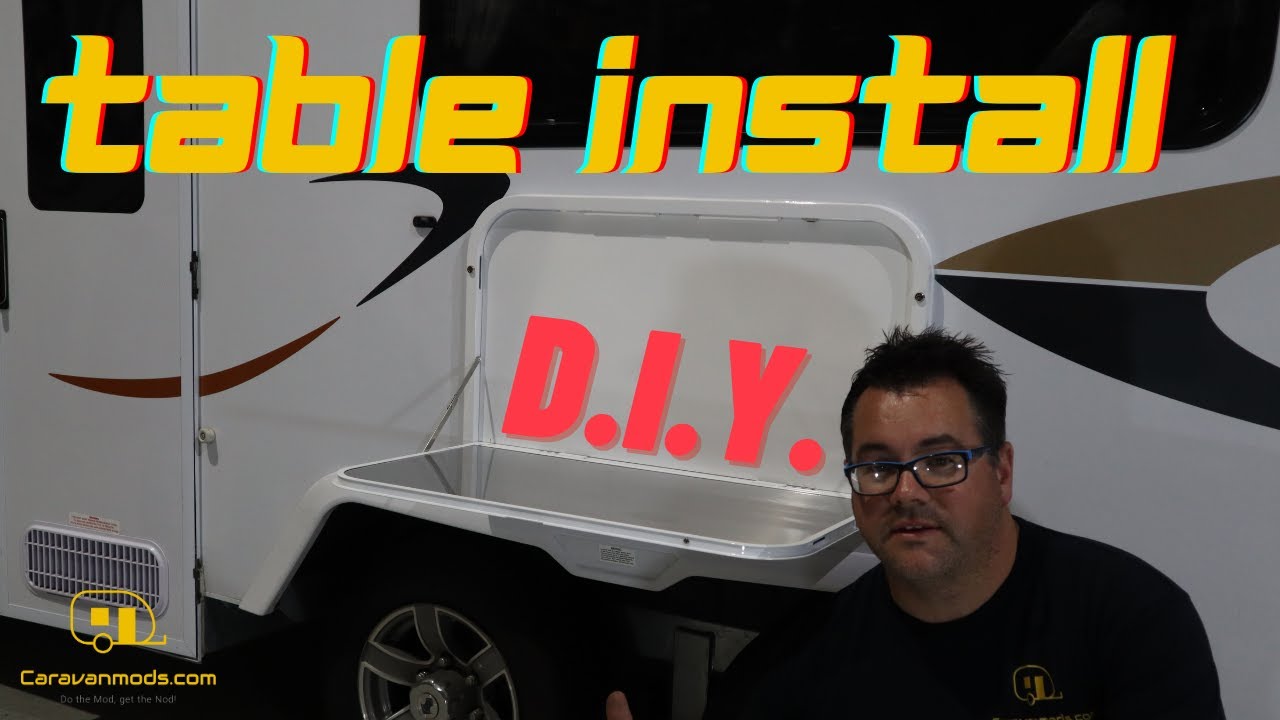Easy DIY Caravan Drop down Table Install from Caravanmods.com