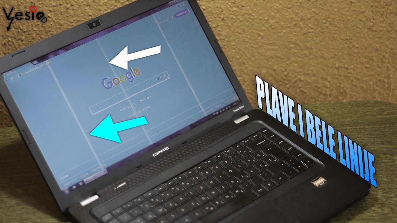 Plave i bele linije na ekranu laptopa ( flet ili nesto drugo ? )