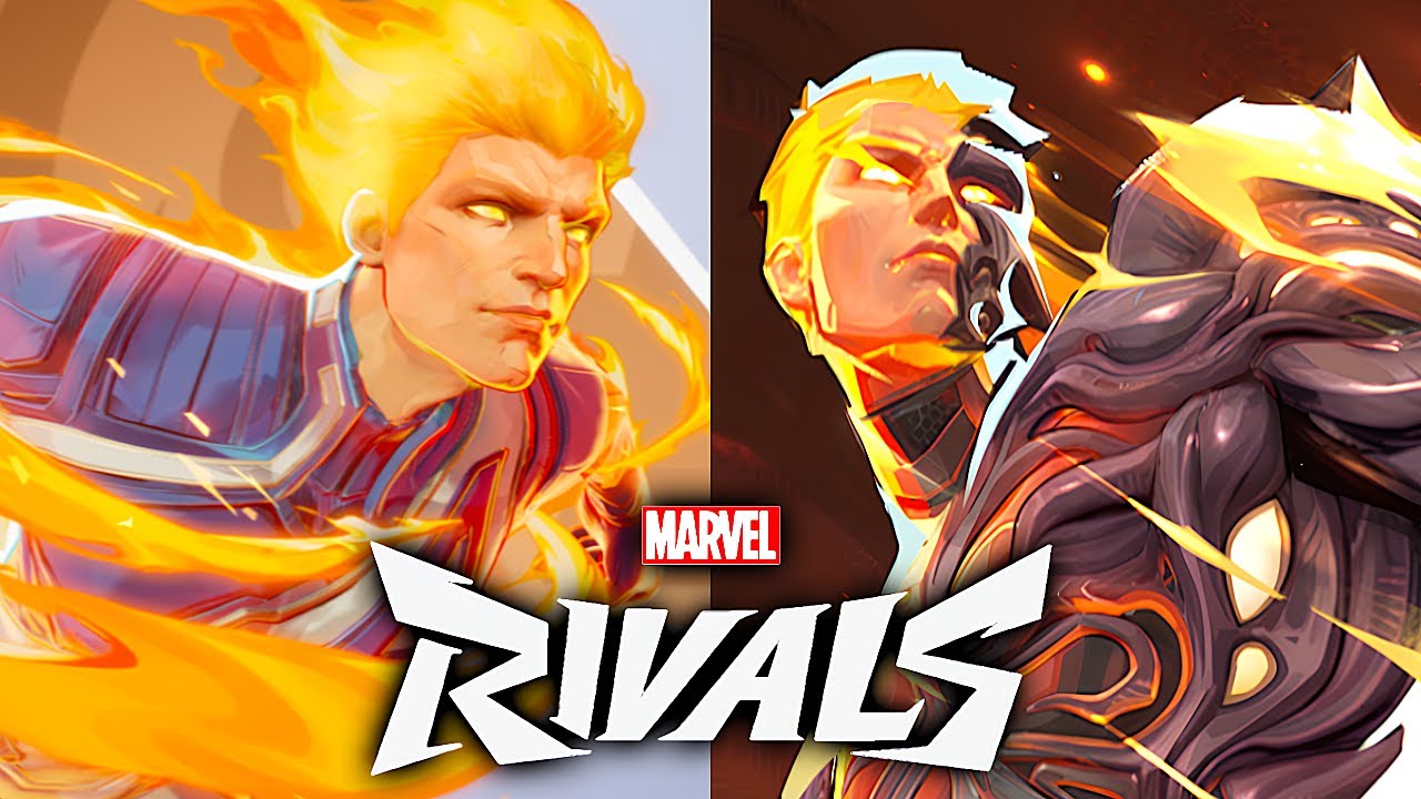 Marvel Rivals - All Human Torch Abilities, Skins, Emotes, Intro & MVP Animations (4K 60FPS)