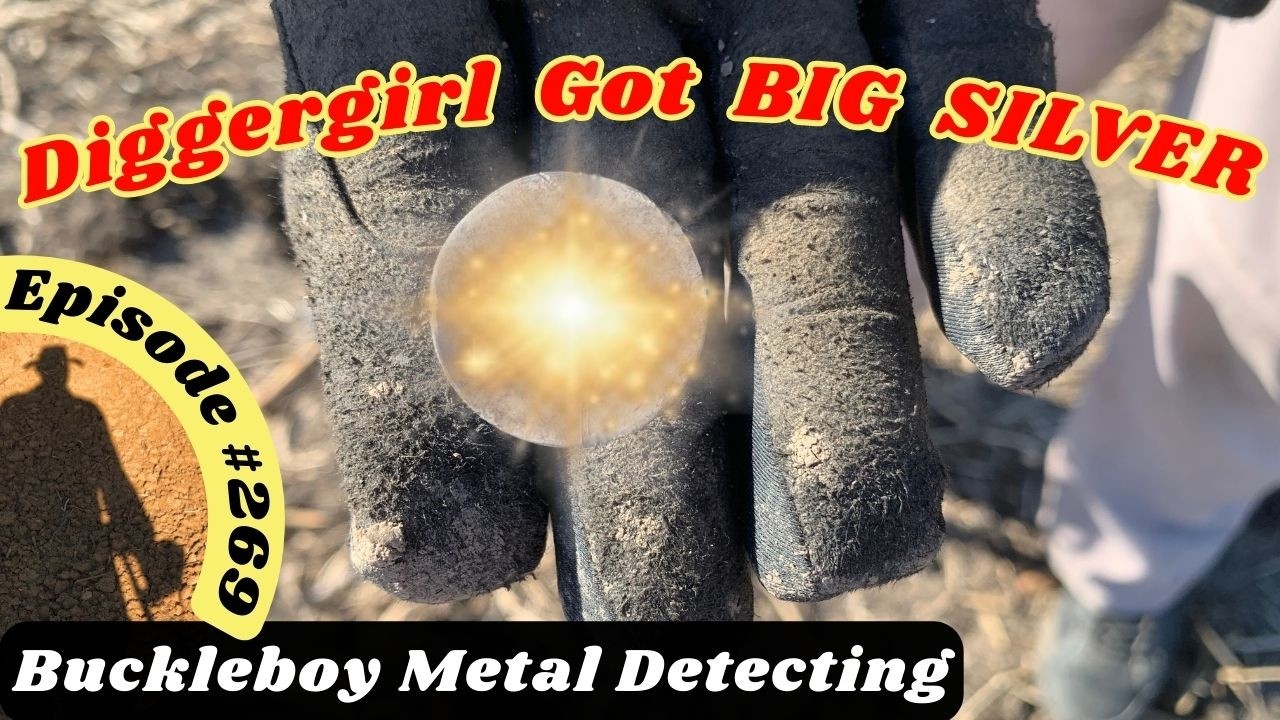 DiggerGirl нашла БОЛЬШОЕ серебро! Поиск металла. Эпизод 269.