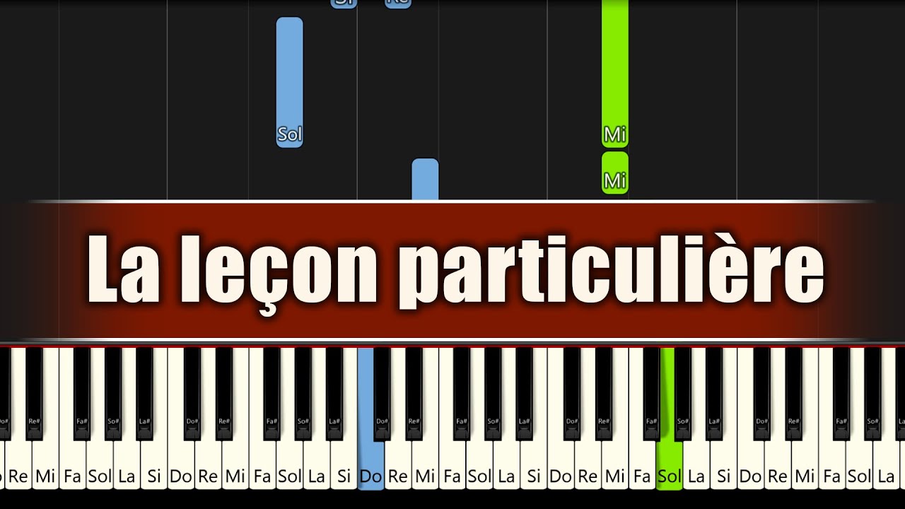 La leçon particulière - Piyano