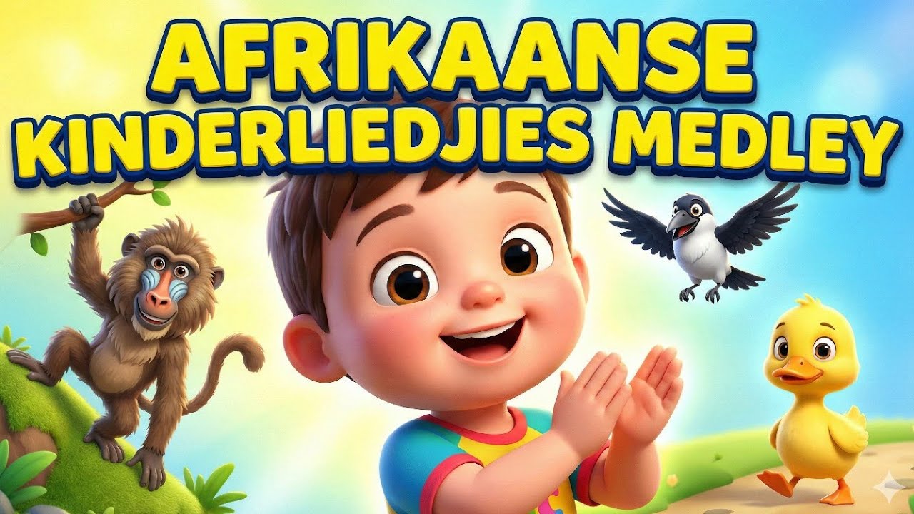 Afrikaanse Kinderliedjies | Bobbejaan • Witborskraai • Eendjies • As Jy Bly Is • My God is so Groot