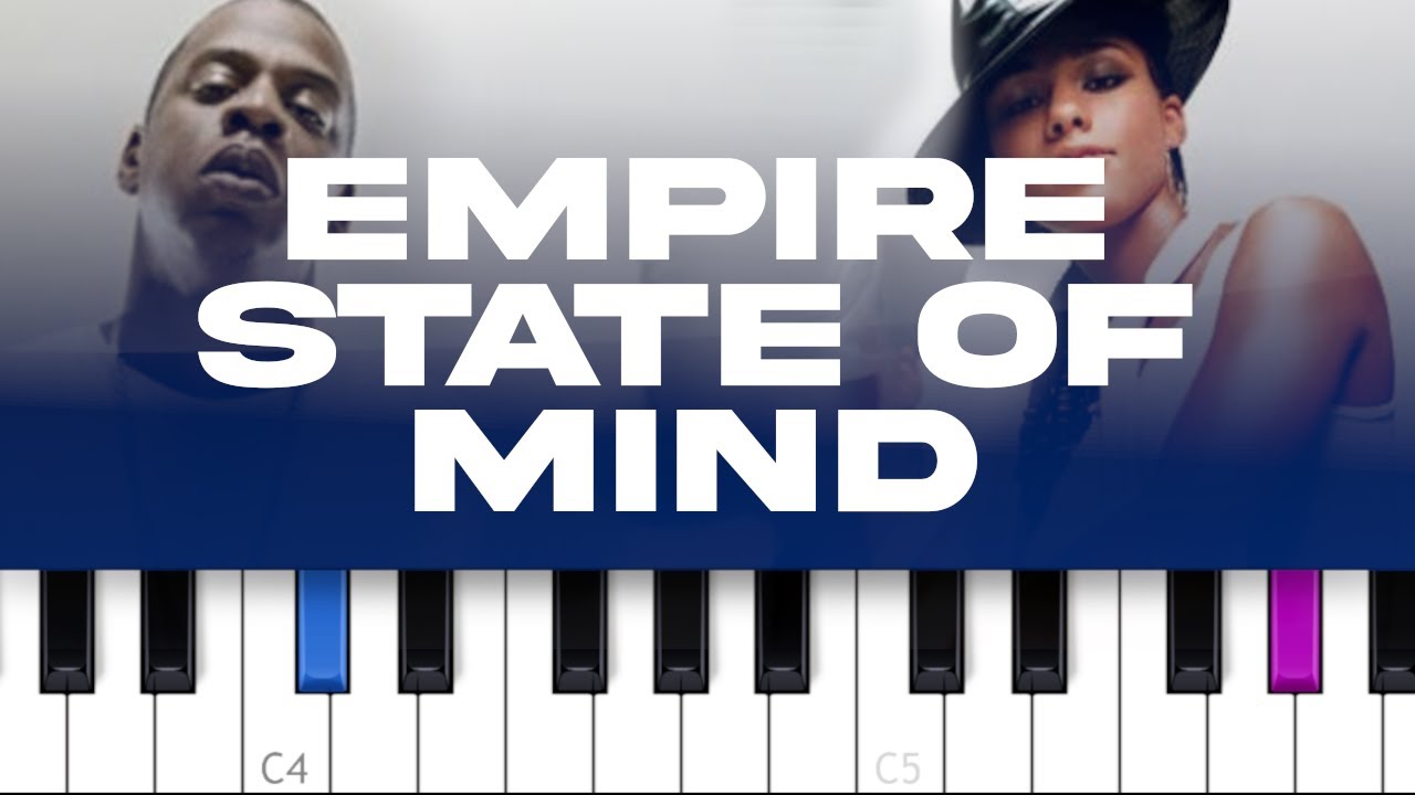 JAY-Z ft Alicia Keys - Empire State Of Mind (piano tutorial)