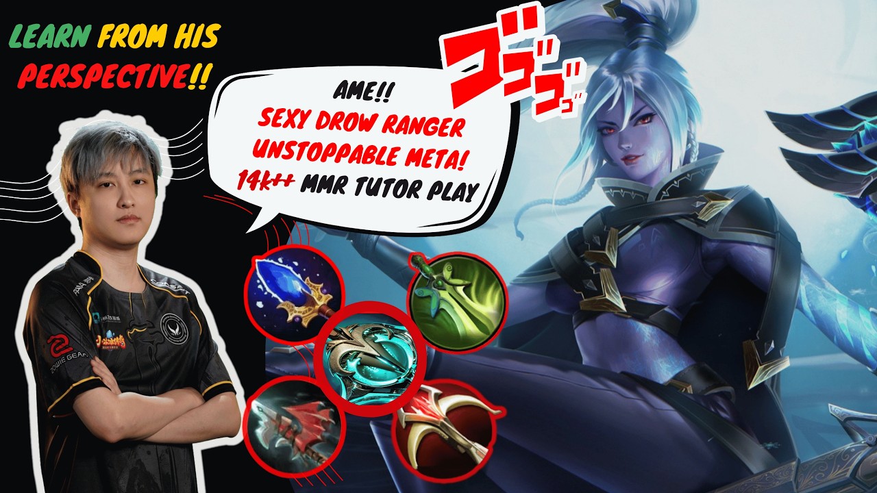 Watch and Learn This ! Sexy Meta Drow Ranger 14 K MMR Ame ! Unstoppable Game! #dota2 #dota2shorts