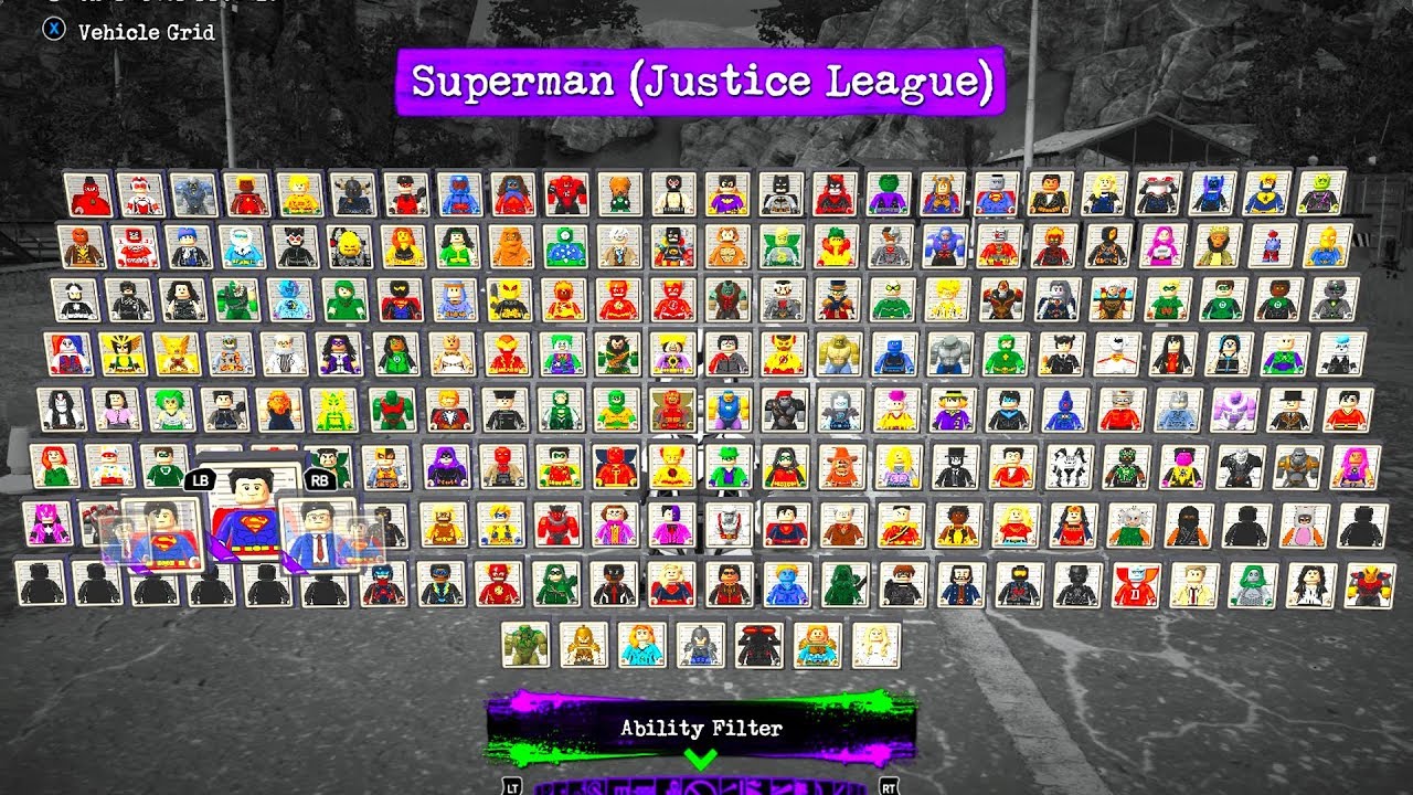 LEGO DC Super-Villains - All Characters | List (PC HD) [1080p60FPS]