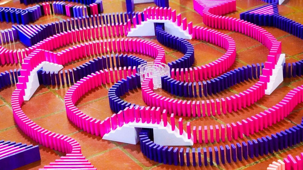 250,000 Dominoes Falling for 30 Minutes (BMAC Domino Compilation)