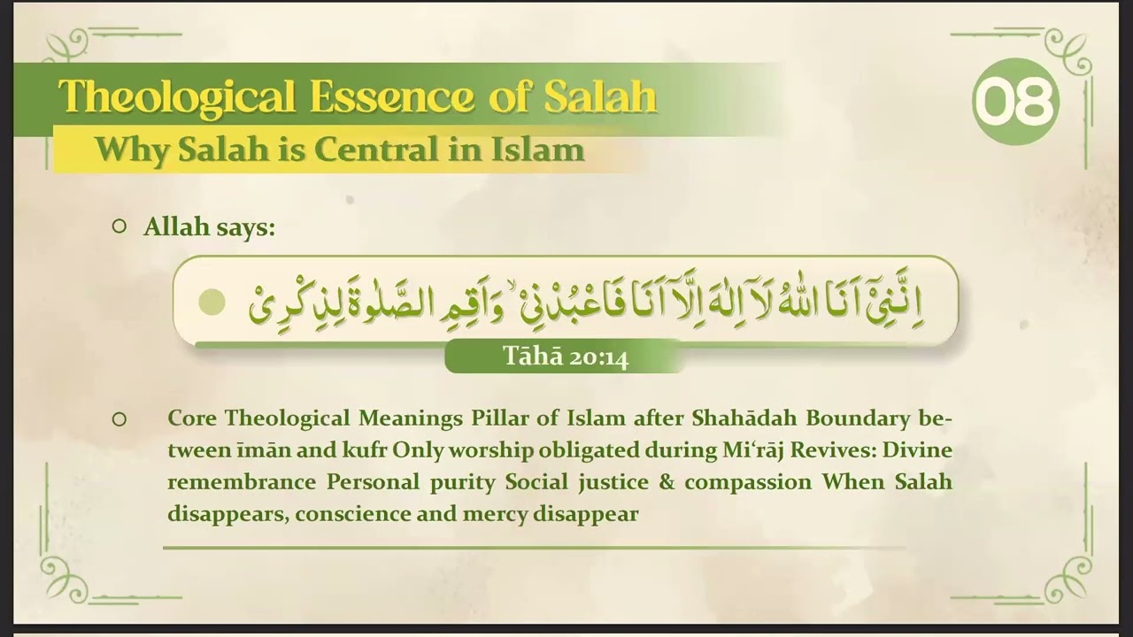 Understanding Salah as Divine Technology - Scriptural Foundation I