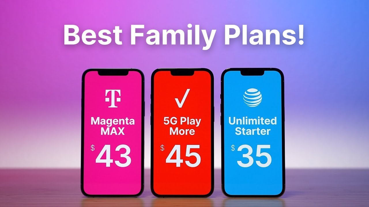 Best Family Cell Phone Plans in 2023! (3 to 5 Lines)