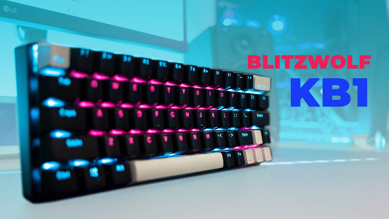 BLITZWOLF KB-1 | TECLADO MECÂNICO 60% com RGB, SEM FIO e BARATO! É BOM MESMO?