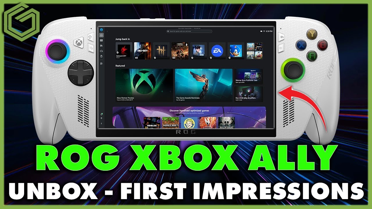 ROG Xbox Ally Unboxing and First Impressions
