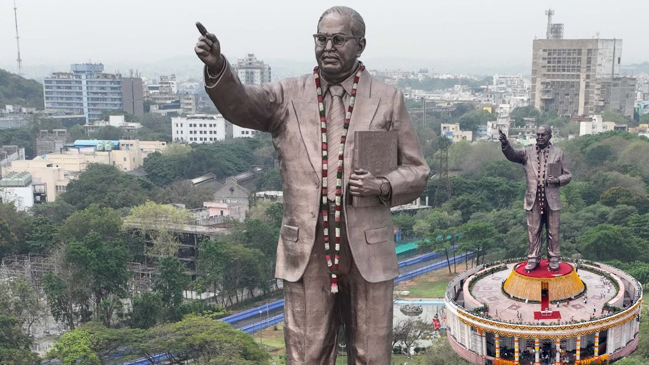 World&rsquo;s tallest Dr BR Ambedkar statue | 125 feet Dr BR Ambedkar statue Speech | Hyderabad |Telangana