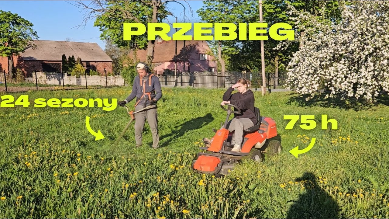 Husqvarna Rider r214 TC vs Husqvarna 240R - Serwis ridera, wiosenny dzień w gospodarstwie