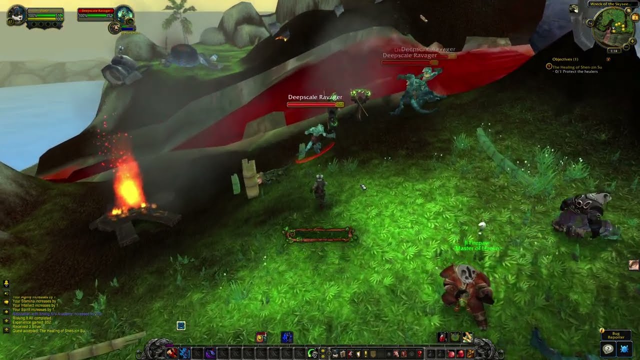 The Healing of Shen-zin Su, WoW MoP Classic Quest