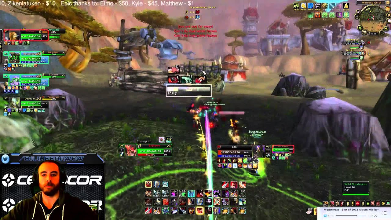 Bajheera - INTENSE 28-0 WSG Comeback w/ Viewers! :D - 5.4 Warrior PvP