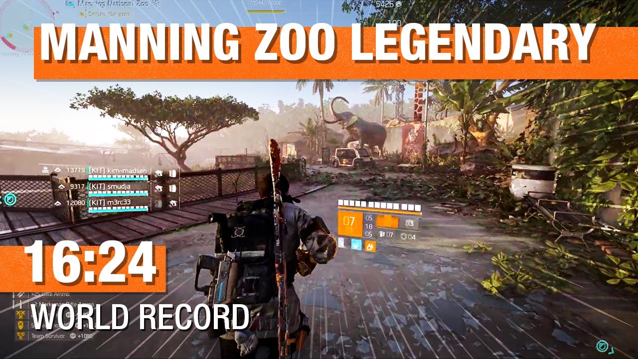 Division 2 Legendary Manning National Zoo in 16:24 Former World Record by [KIT]