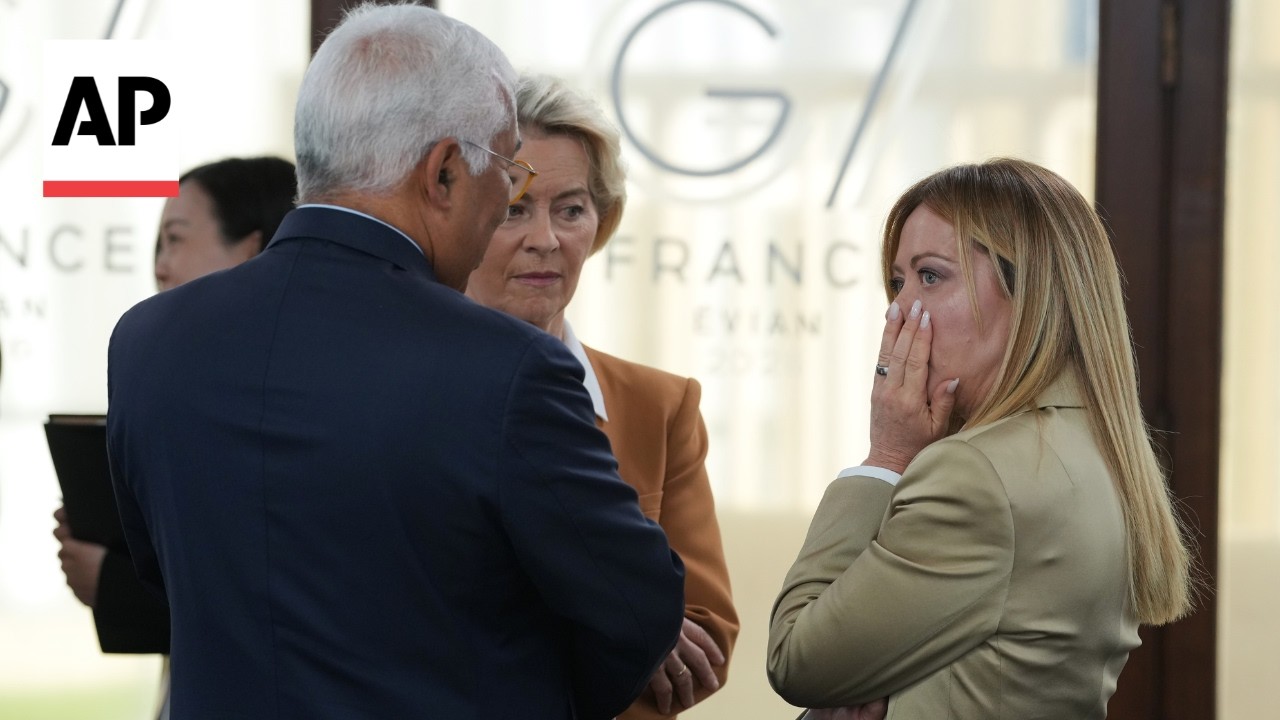 Hot mic captures Giorgia Meloni telling G7 leaders that she quit smoking