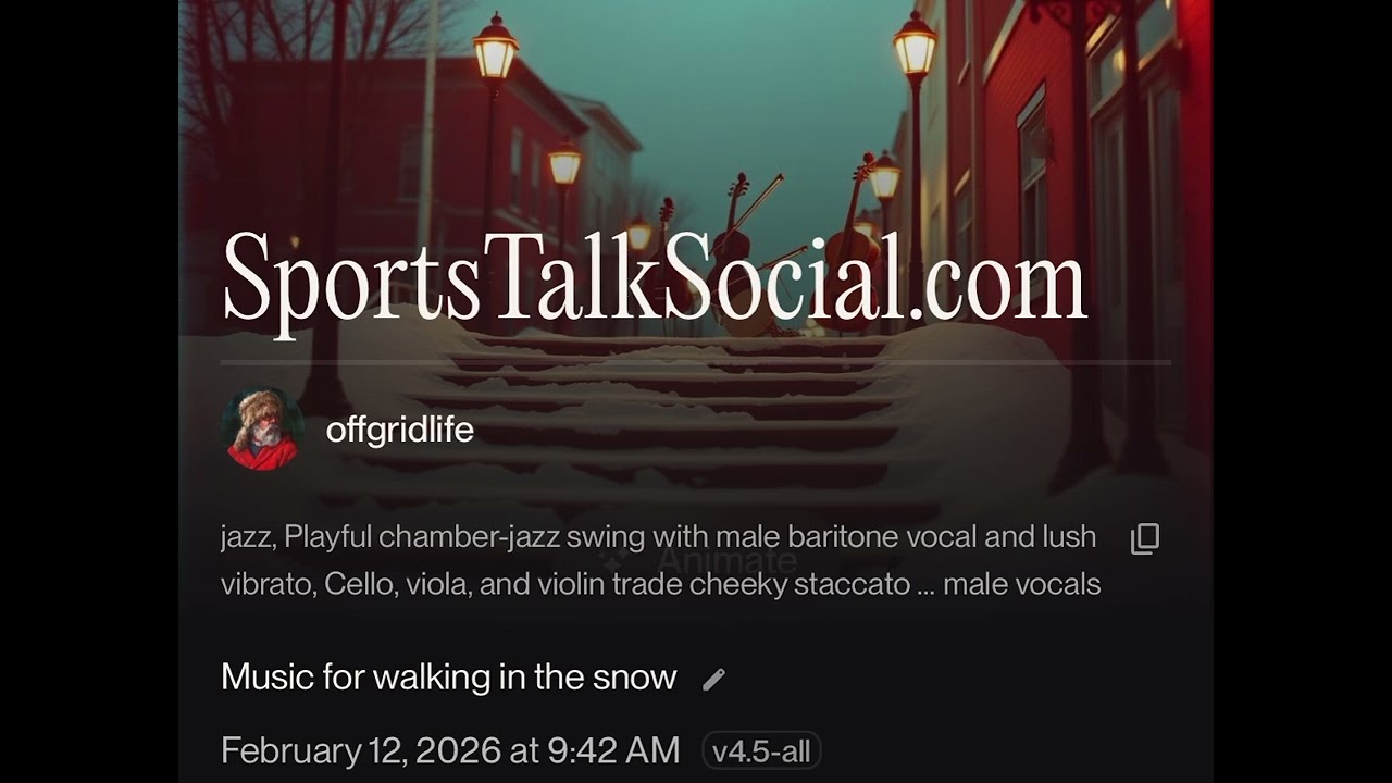Music for walking on SportsTalkSocial.com 